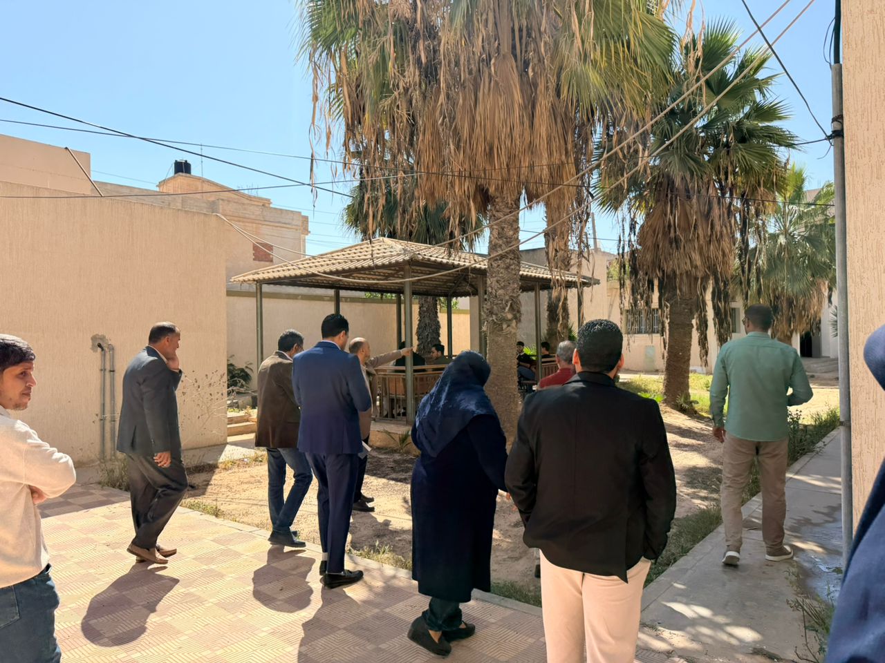 زيارة لجنة التدقيق الداخلي على الاعتماد المؤسسي بجامعة صبراتة،لكلية القانون صرمان